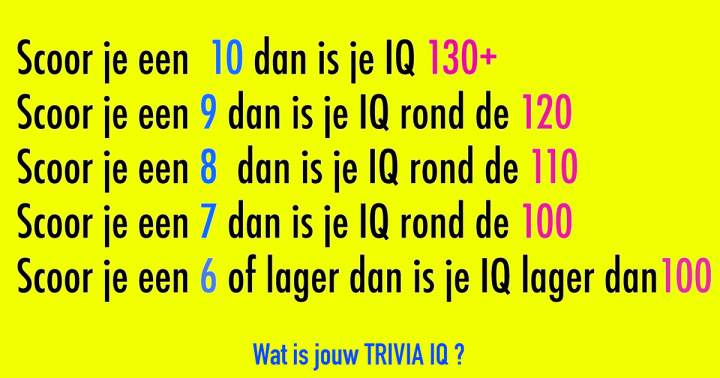 Hoe hoog is jouw IQ? 