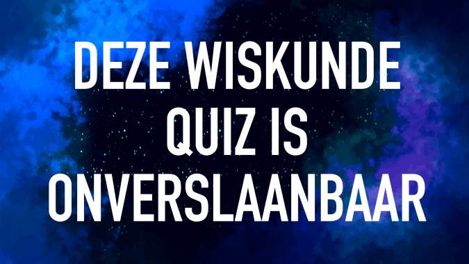 Onverslaanbare wiskundequiz