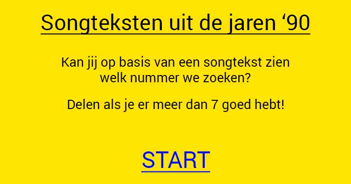 Hoe goed ken jij de hits uit de jaren '90