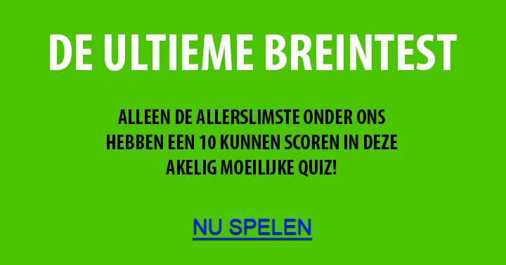 Speel Quiz! 