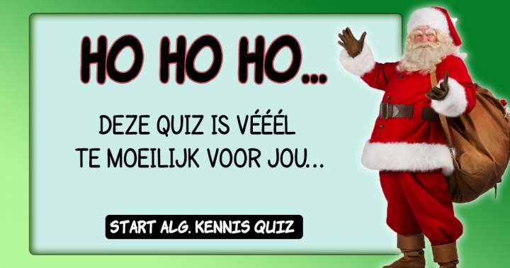 Heeft de kerstman gelijk?