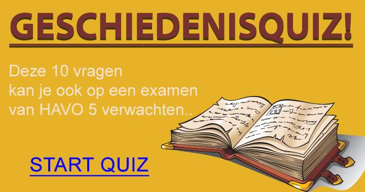 Haal jij een voldoende in deze geschiedenisquiz