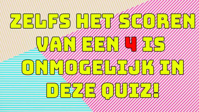 Algemene kennis quiz (NIVEAU: MOEILIJK)