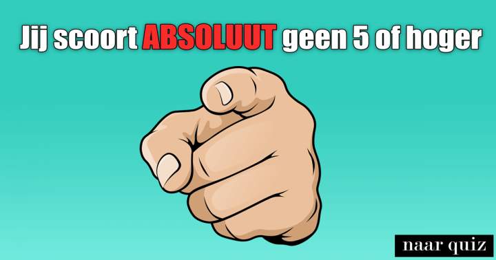 Niemand scoort een 5 of hoger!