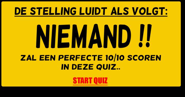 Quiz: Algemene Kennis (Moeilijk)