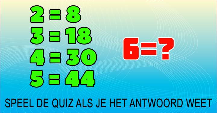 Zeer lastige rekenquiz