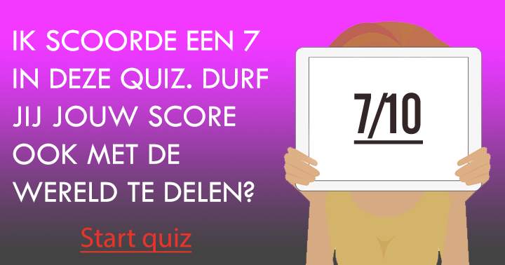 Jij verslaat mijn score nooit!