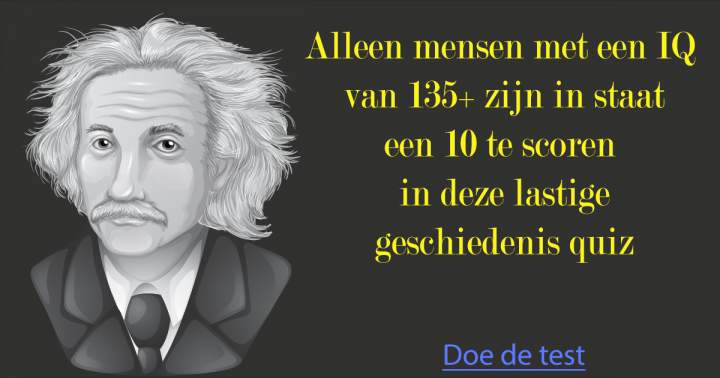 De enige echte geschiedenisquiz!