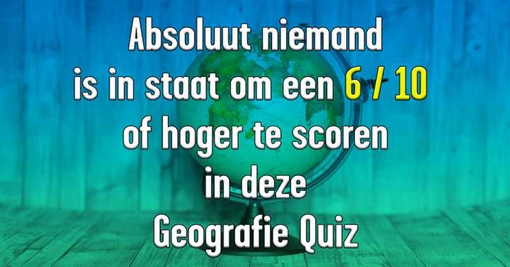 Lastige Geografiequiz