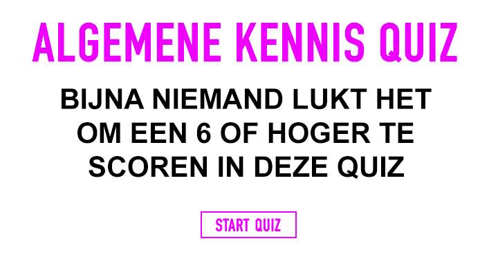 QUIZZZ: Algemene Kennis 